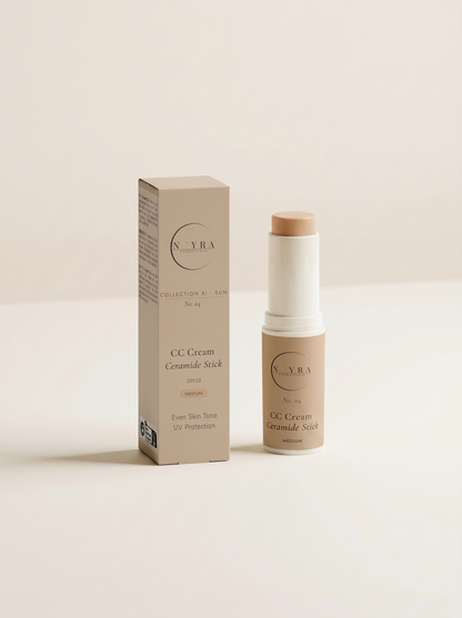 Noyra Essentials CC Cream Ceramide SPF30 Stick in Medium shade
